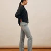 Djerf Avenue Avslappnade Jeans Washed Blue - Hog Outlet