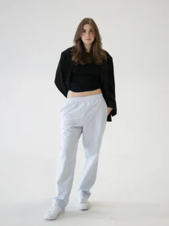 Djerf Avenue Breezy Pants Blue Stripe Hot