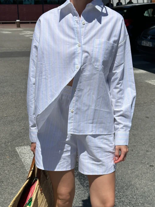 Djerf Avenue Breezy Shorts Rainbow New