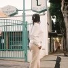 Djerf Avenue Day-To-Day Pants Cream Tall Cheap