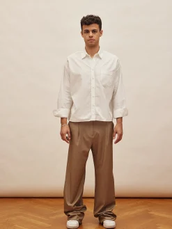Djerf Avenue Favoritbyxor Oat - Tall Sale