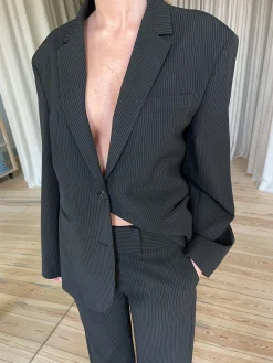 Djerf Avenue Forever Blazer Pinstripe Hot