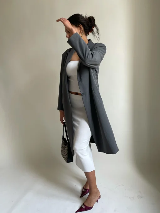 Djerf Avenue Forever Coat Gra Clearance