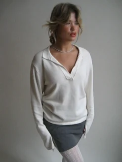 Djerf Avenue Getaway Top Cream Sale