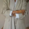 Djerf Avenue Kontrastscarf Beige Store