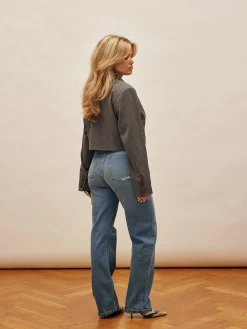 Djerf Avenue Raka Jeans Mellanbla Cheap