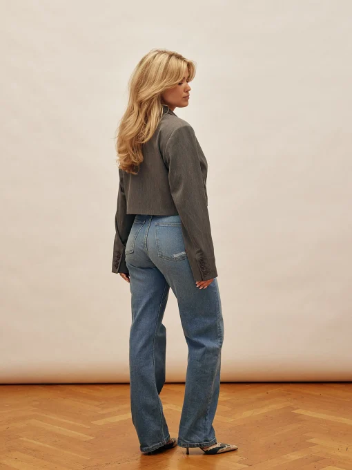 Djerf Avenue Raka Jeans Mellanbla Cheap