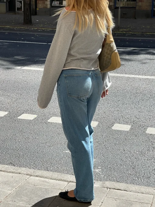 Djerf Avenue Raka Jeans Mellanbla Cheap