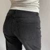Djerf Avenue Raka Jeans Svart - Hog Shop