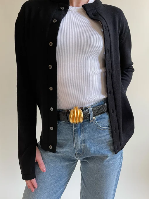 Djerf Avenue Remake Getaway Cardigan Black Online