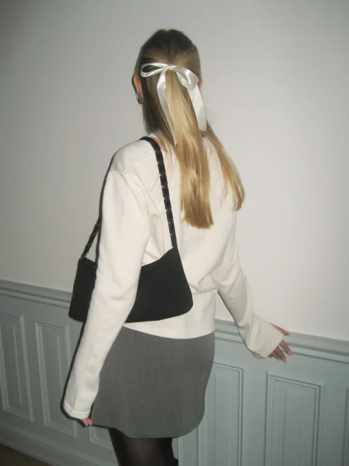Djerf Avenue Remake Getaway V-Neck Top Cream Fashion
