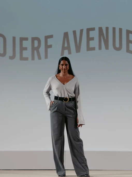 Djerf Avenue Remake Getaway V-Ringad Topp Gramelerad Best Sale