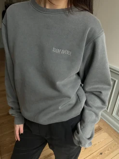 Djerf Avenue Staple Sweatshirt Washed Grey Cheap