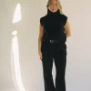 Djerf Avenue Turtleneck Topp Svart Best